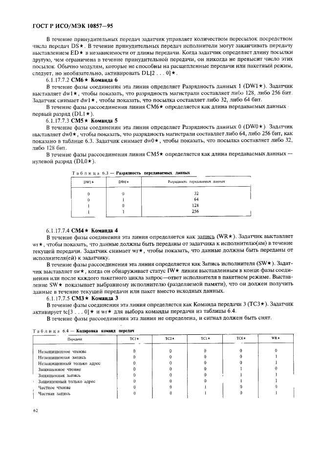 ГОСТ Р ИСО/МЭК 10857-95 Информационная технология. Микропроцессорные системы. Интерфейс Фьючебас+. Спецификации логического уровня (фото 69 из 185)