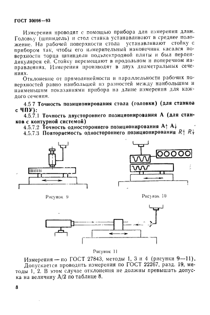 ГОСТ 30098-93 Станки электроэрозионные копировально-прошивочные. Основные размеры. Нормы точности (фото 11 из 14)