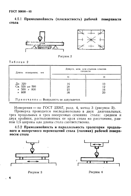 ГОСТ 30098-93 Станки электроэрозионные копировально-прошивочные. Основные размеры. Нормы точности (фото 7 из 14)