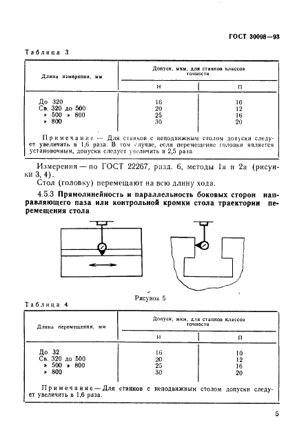 ГОСТ 30098-93 Станки электроэрозионные копировально-прошивочные. Основные размеры. Нормы точности (фото 8 из 14)