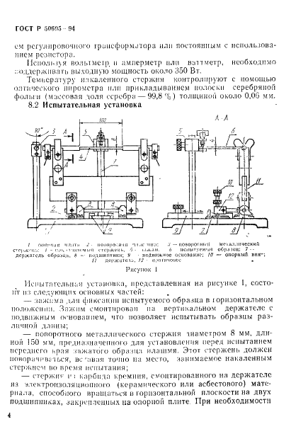 ГОСТ Р 50695-94 Методы определения воспламеняемости твердых электроизоляционных материалов под воздействием источника зажигания (фото 9 из 21)
