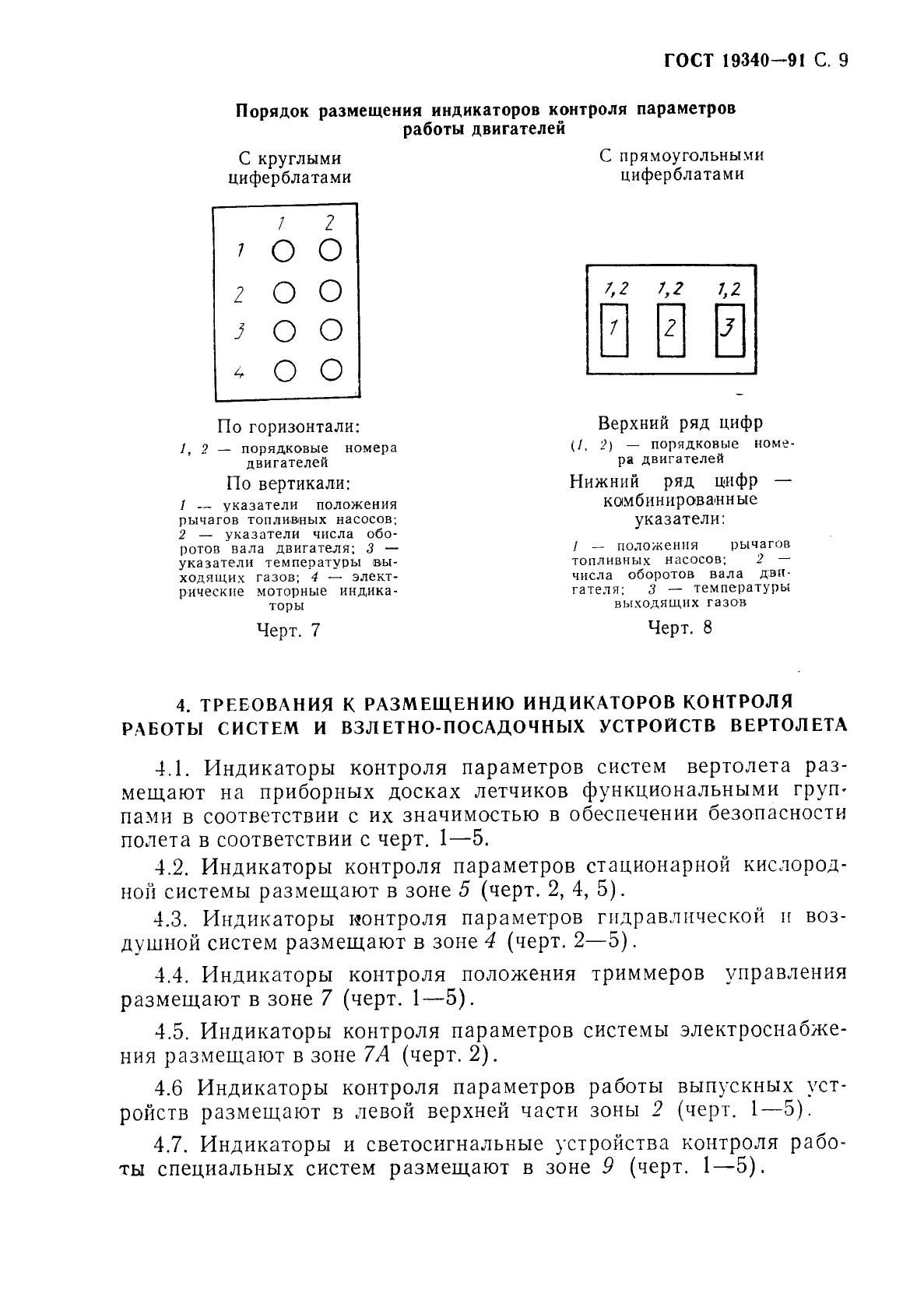ГОСТ 19340-91 Доски приборные кабин вертолетов. Требования к компоновке и установке приборных досок летчиков (фото 11 из 16)