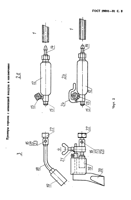 ГОСТ 29091-91 Горелки ручные газовоздушные инжекторные. Технические требования и методы испытаний (фото 4 из 14)