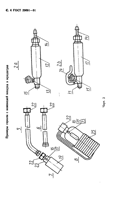 ГОСТ 29091-91 Горелки ручные газовоздушные инжекторные. Технические требования и методы испытаний (фото 5 из 14)