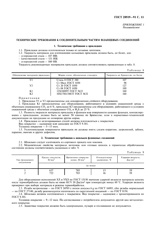 ГОСТ 28919-91 Фланцевые соединения устьевого оборудования. Типы, основные параметры и размеры (фото 12 из 15)