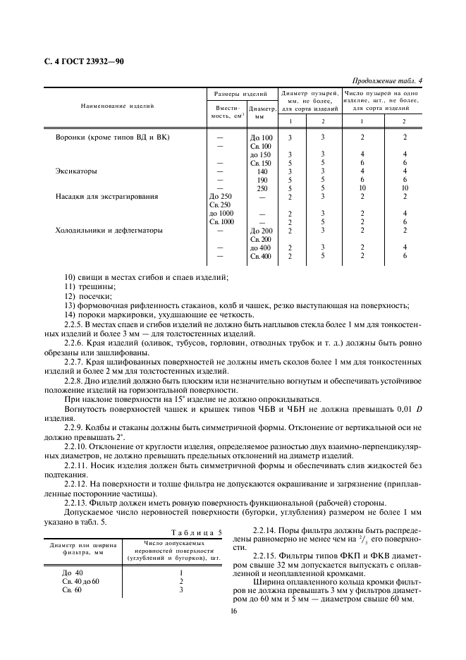 ГОСТ 23932-90 Посуда и оборудование лабораторные стеклянные. Общие технические условия (фото 4 из 11)