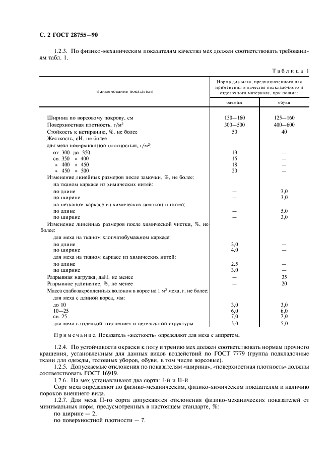 ГОСТ 28755-90 Мех искусственный тканепрошивной. Общие технические условия (фото 3 из 7)
