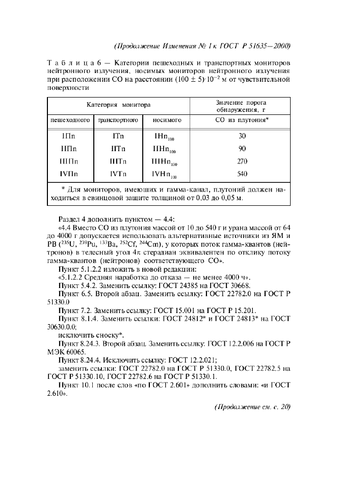 ГОСТ Р 51635-2000 Мониторы радиационные ядерных материалов. Общие технические условия (фото 39 из 40)
