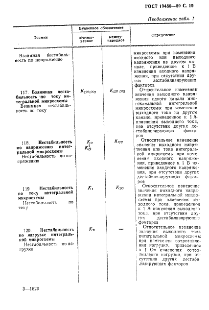 ГОСТ 19480-89 Микросхемы интегральные. Термины, определения и буквенные обозначения электрических параметров (фото 20 из 71)