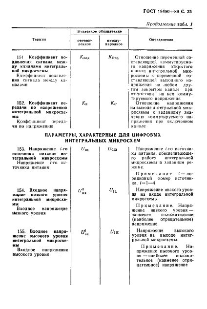 ГОСТ 19480-89 Микросхемы интегральные. Термины, определения и буквенные обозначения электрических параметров (фото 26 из 71)