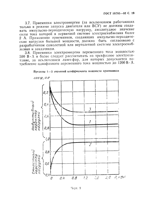 ГОСТ 19705-89 Системы электроснабжения самолетов и вертолетов. Общие требования и нормы качества электроэнергии (фото 20 из 47)