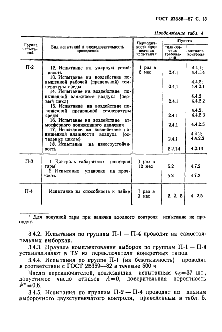 ГОСТ 27382-87 Переключатели поворотные. Общие технические условия (фото 14 из 41)