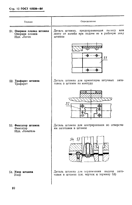 ГОСТ 15830-84 Обработка металлов давлением. Штампы. Термины и определения (фото 11 из 23)