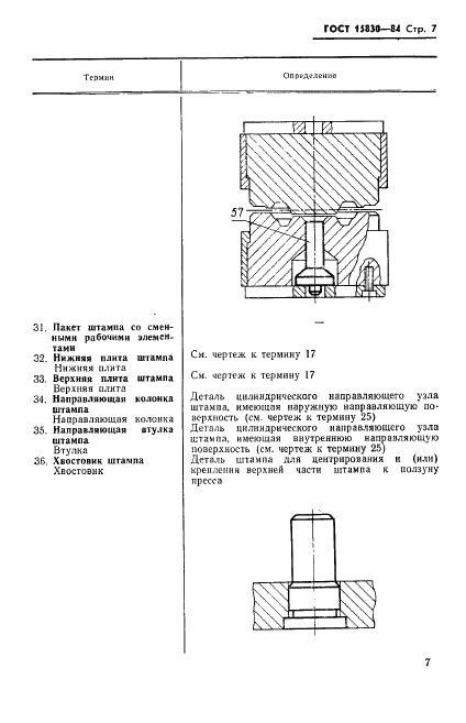 ГОСТ 15830-84 Обработка металлов давлением. Штампы. Термины и определения (фото 8 из 23)