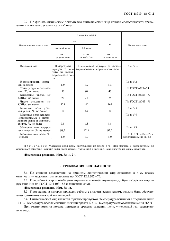 ГОСТ 11010-84 Жир синтетический для кожевенной промышленности. Технические условия (фото 2 из 6)