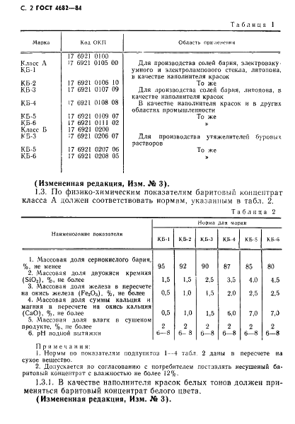 ГОСТ 4682-84 Концентрат баритовый. Технические условия (фото 3 из 34)