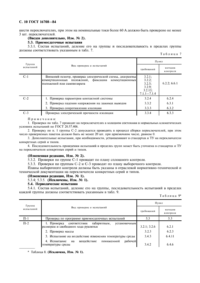 ГОСТ 16708-84 Переключатели (выключатели) пакетные. Общие технические условия (фото 11 из 23)