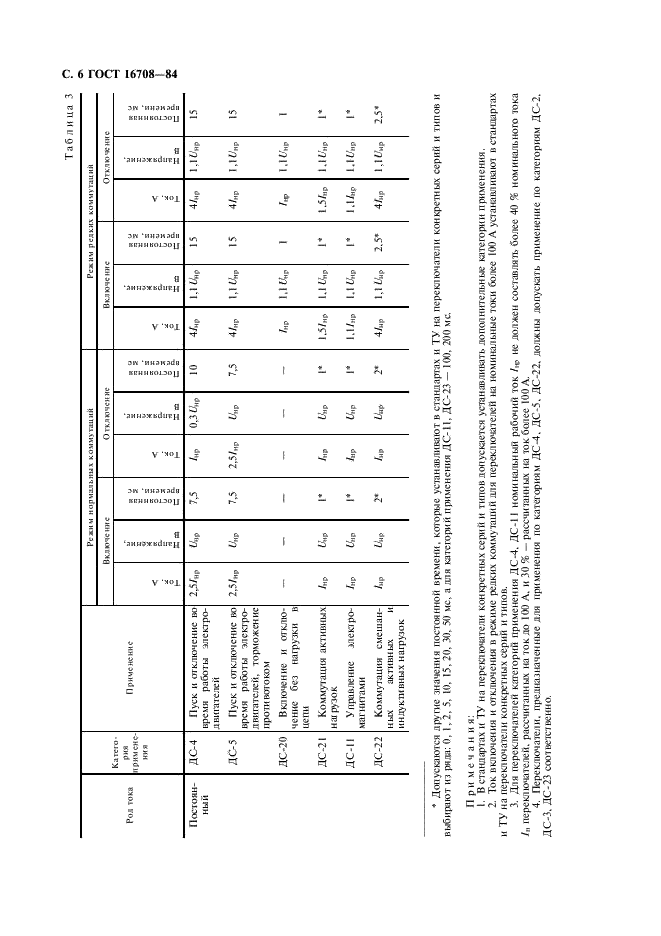 ГОСТ 16708-84 Переключатели (выключатели) пакетные. Общие технические условия (фото 7 из 23)