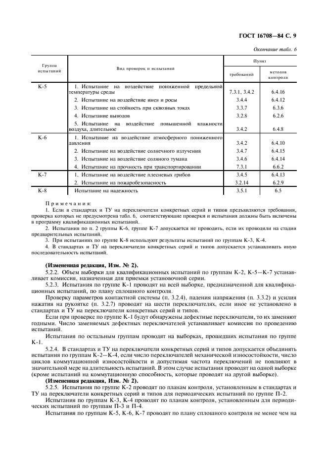 ГОСТ 16708-84 Переключатели (выключатели) пакетные. Общие технические условия (фото 10 из 23)