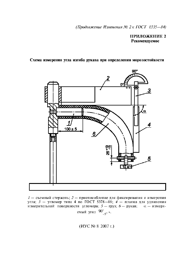 ГОСТ 1335-84 Рукава резиновые с нитяным усилением для тормозной системы подвижного состава железных дорог и метрополитена без присоединительной арматуры. Технические условия (фото 27 из 27)