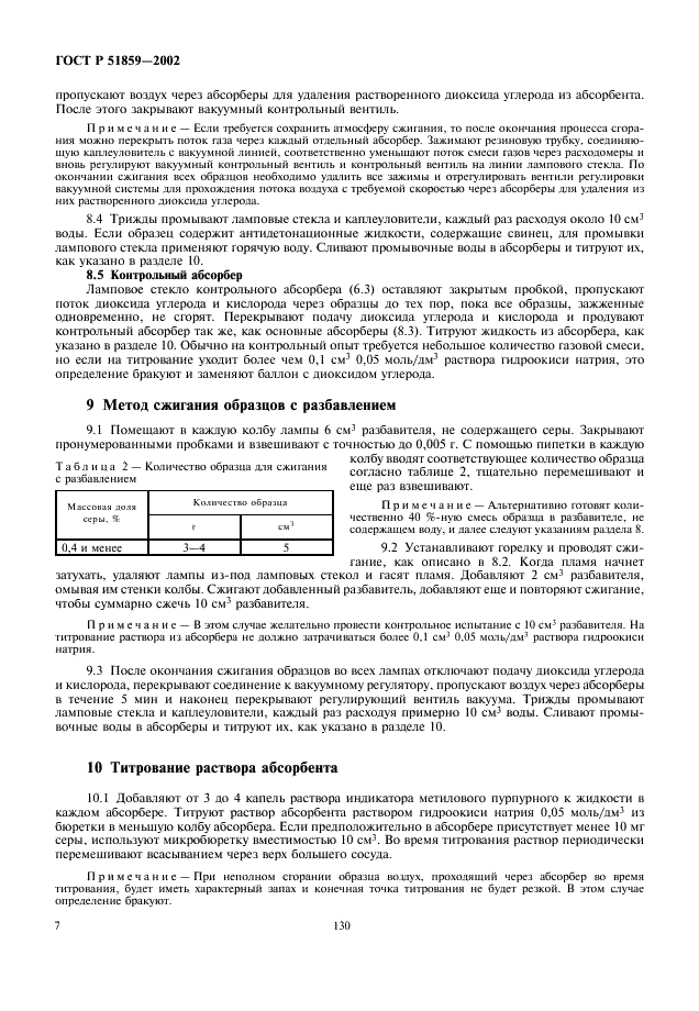 ГОСТ Р 51859-2002 Нефтепродукты. Определение серы ламповым методом (фото 9 из 18)