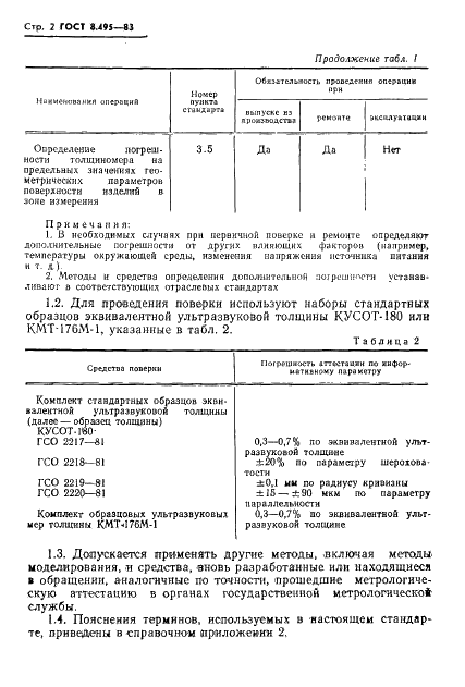 ГОСТ 8.495-83 Государственная система обеспечения единства измерений. Толщиномеры ультразвуковые контактные. Методы и средства поверки (фото 4 из 12)