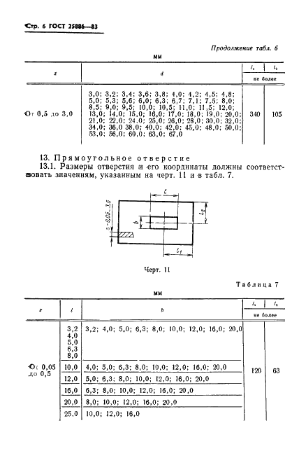 ГОСТ 25886-83 Детали из листового проката, штампуемые с применением универсально-переналаживаемых штампов. Типы, формы и размеры основных элементов (фото 9 из 12)