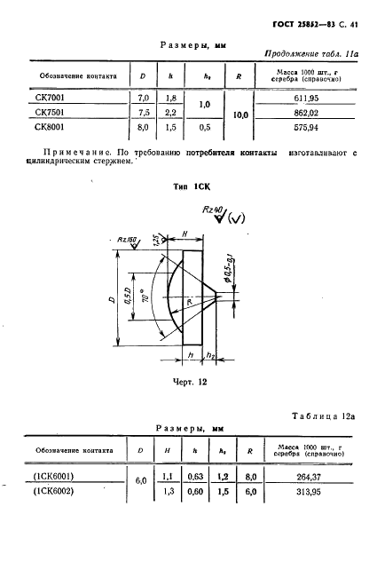 ГОСТ 25852-83 Контакт-детали электрические из благородных металлов и сплавов на их основе. Технические условия (фото 43 из 65)