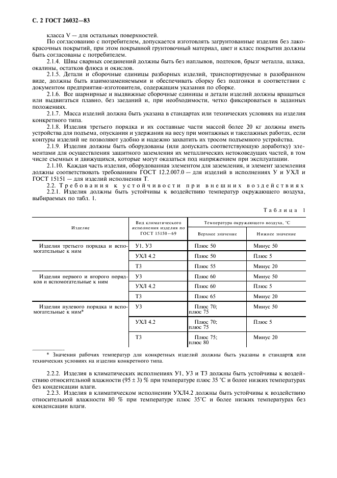 ГОСТ 26032-83 Система унифицированных типовых конструкций агрегатных комплексов ГСП. Общие технические условия (фото 3 из 10)