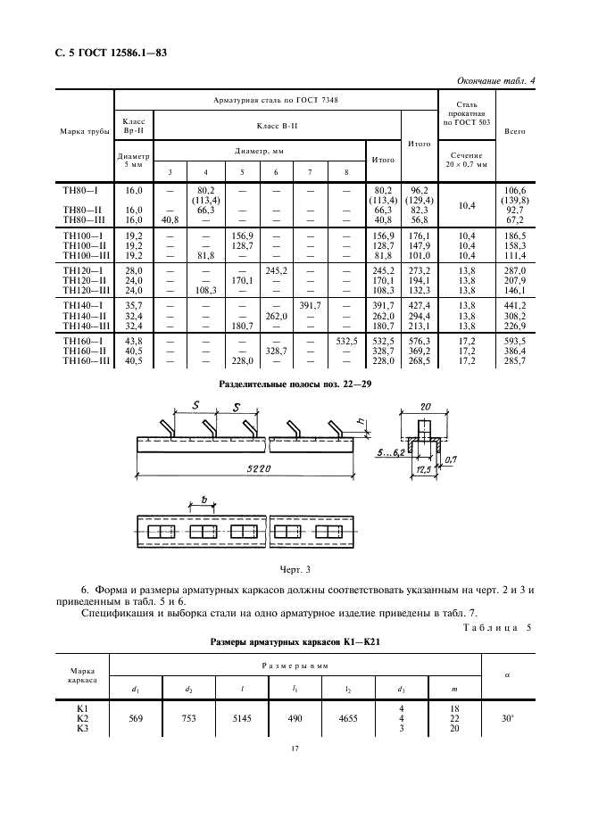 ГОСТ 12586.1-83 Трубы железобетонные напорные виброгидропрессованные. Конструкция и размеры (фото 5 из 11)