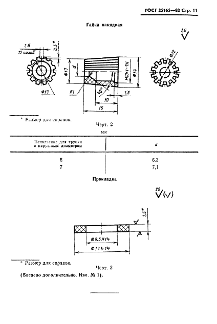 ГОСТ 25165-82 Соединения приборов и устройств ГСП с внешними пневматическими линиями. Типы, основные параметры и размеры. Технические требования (фото 13 из 20)