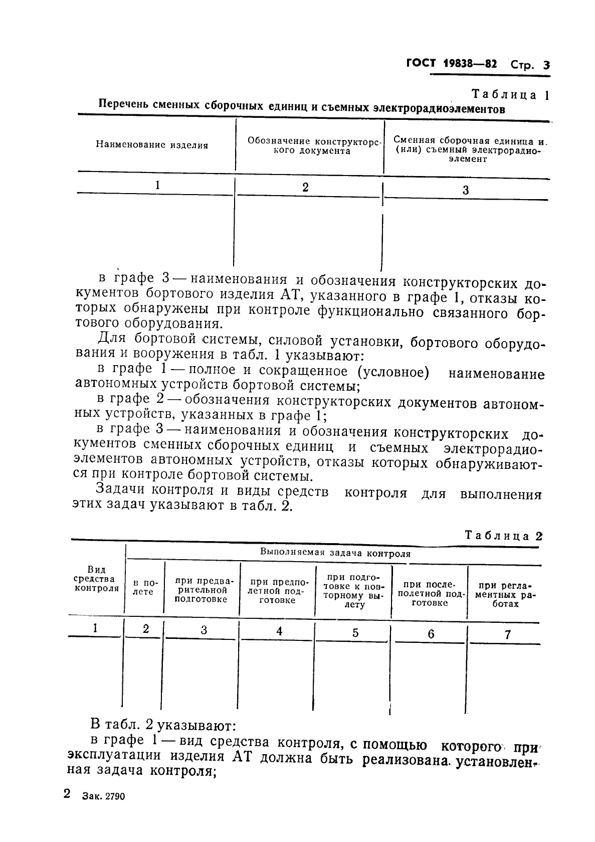 ГОСТ 19838-82 Характеристика контролепригодности изделий авиационной техники. Правила изложения и оформления (фото 4 из 21)