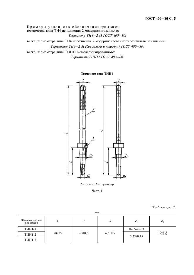 ГОСТ 400-80 Термометры стеклянные для испытаний нефтепродуктов. Технические условия (фото 6 из 19)