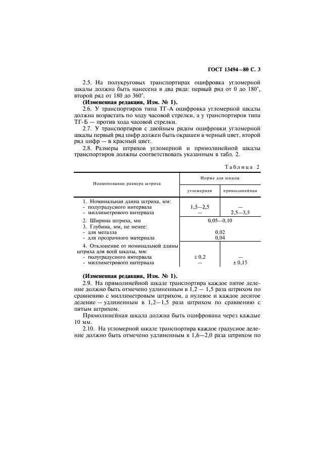 ГОСТ 13494-80 Транспортиры геодезические. Технические условия (фото 4 из 10)