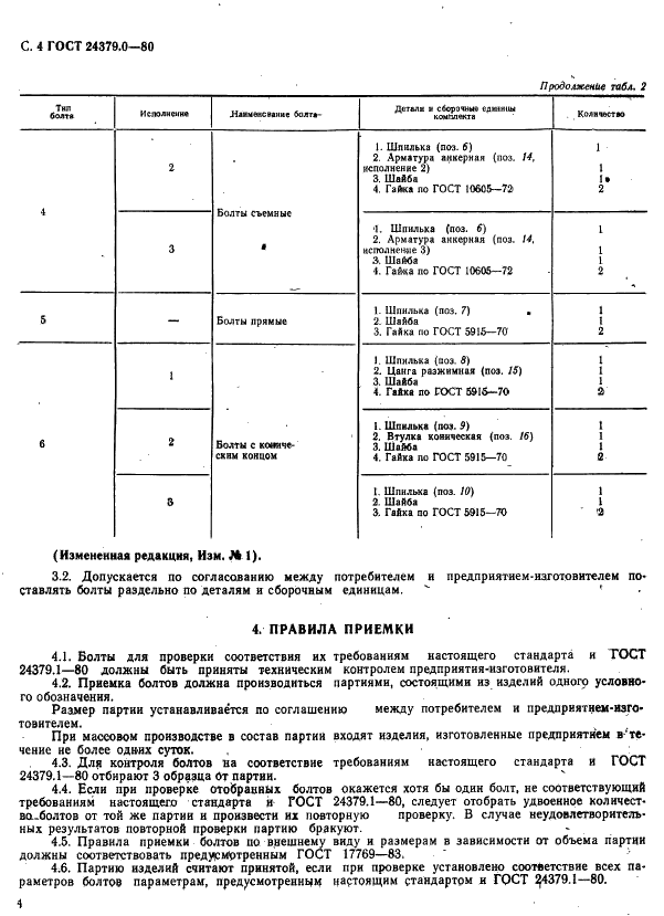 ГОСТ 24379.0-80 Болты фундаментные. Общие технические условия (фото 5 из 8)
