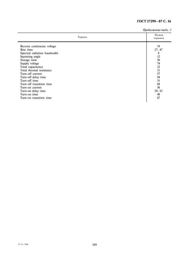ГОСТ 27299-87 Приборы полупроводниковые оптоэлектронные. Термины, определения и буквенные обозначения параметров (фото 16 из 17)