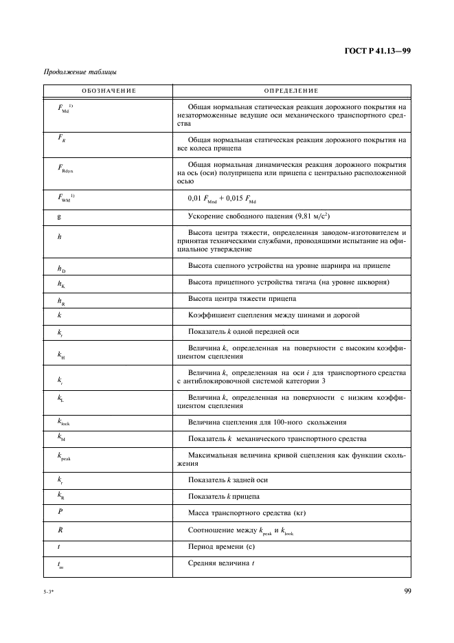 ГОСТ Р 41.13-99 Единообразные предписания, касающиеся официального утверждения транспортных средств категорий M, N и O в отношении торможения (фото 103 из 118)