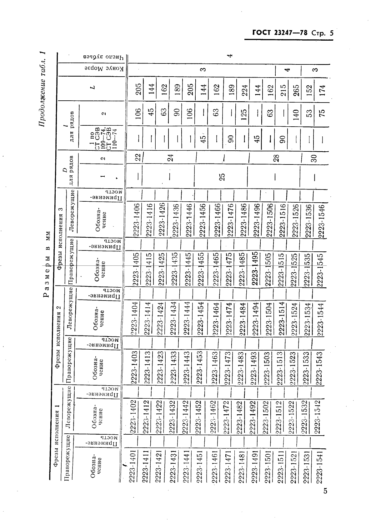 ГОСТ 23247-78 Фрезы концевые для обработки деталей из легких сплавов на станках с программным управлением. Конструкция (фото 6 из 26)