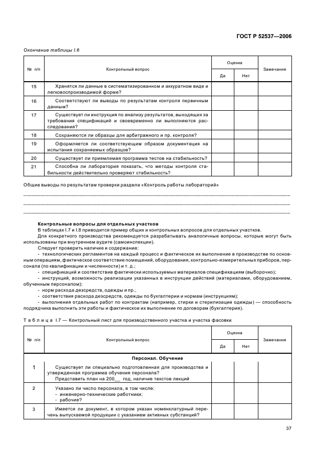 ГОСТ Р 52537-2006 Производство лекарственных средств. Система обеспечения качества. Общие требования (фото 41 из 51)