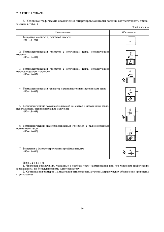 ГОСТ 2.768-90 Единая система конструкторской документации. Обозначения условные графические в схемах. Источники электрохимические, электротермические и тепловые (фото 3 из 5)