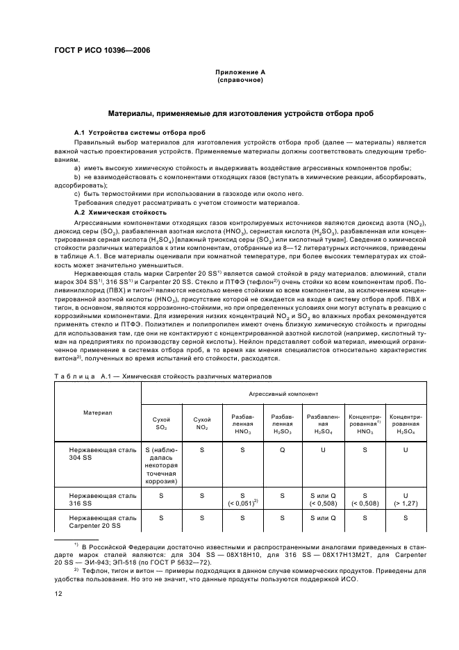 ГОСТ Р ИСО 10396-2006 Выбросы стационарных источников. Отбор проб при автоматическом определении содержания газов (фото 15 из 19)