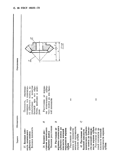 ГОСТ 19325-73 Передачи зубчатые конические. Термины, определения и обозначения (фото 17 из 89)