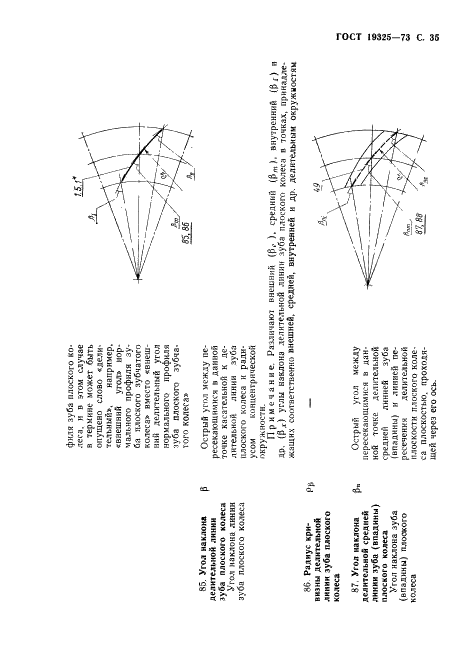 ГОСТ 19325-73 Передачи зубчатые конические. Термины, определения и обозначения (фото 36 из 89)