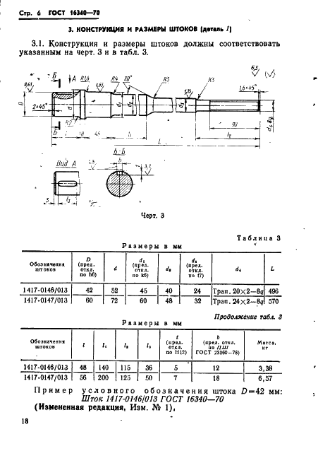 ГОСТ 16340-70 Державки суппортные для роликовых головок на усилия 1000 и 2000 кгс. Конструкция и размеры (фото 6 из 25)