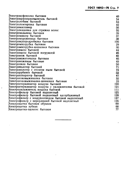 ГОСТ 16012-70 Изделия бытовые электромеханические. Термины и определения (фото 10 из 11)