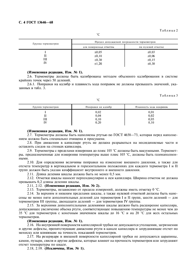 ГОСТ 13646-68 Термометры стеклянные ртутные для точных измерений. Технические условия (фото 5 из 10)