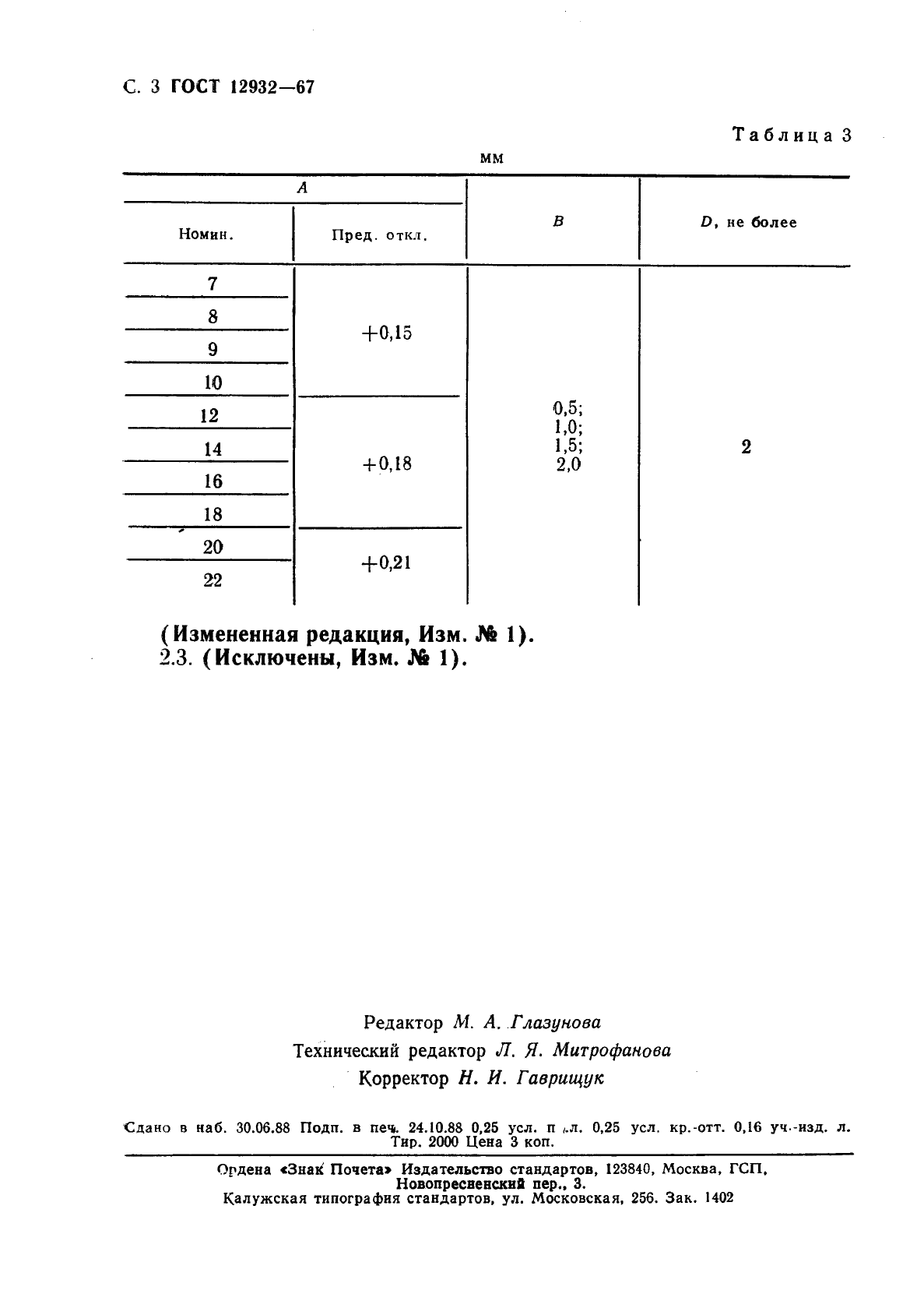 ГОСТ 12932-67 Часы наручные. Присоединительные размеры корпусов (фото 4 из 4)