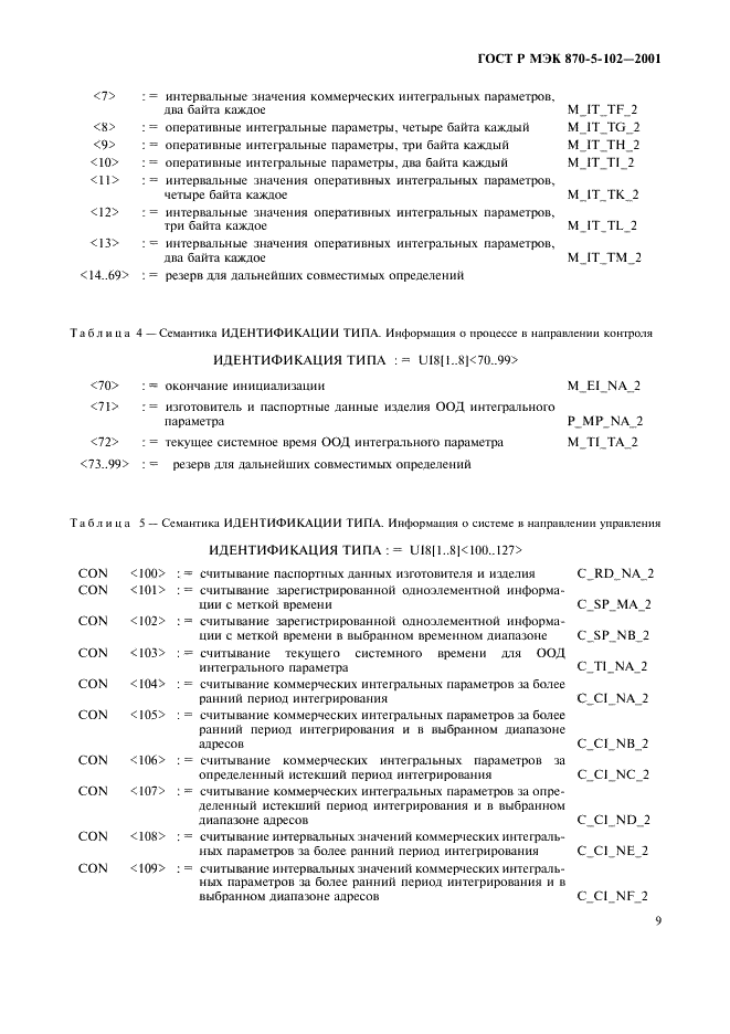 ГОСТ Р МЭК 870-5-102-2001 Устройства и системы телемеханики. Часть 5. Протоколы передачи. Раздел 102. Обобщающий стандарт по передаче интегральных параметров в энергосистемах (фото 12 из 49)