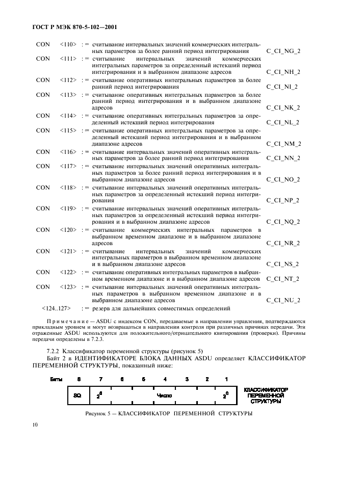 ГОСТ Р МЭК 870-5-102-2001 Устройства и системы телемеханики. Часть 5. Протоколы передачи. Раздел 102. Обобщающий стандарт по передаче интегральных параметров в энергосистемах (фото 13 из 49)