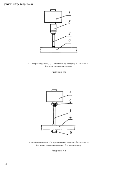 ГОСТ ИСО 7626-2-94 Вибрация и удар. Экспериментальное определение механической подвижности. Измерения, использующие одноточечное поступательное возбуждение присоединенным вибровозбудителем (фото 14 из 31)